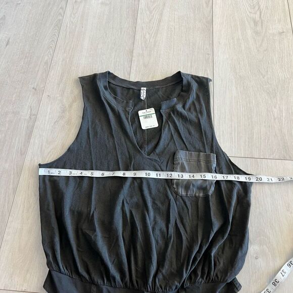 Free people womens black bodysuit size L - Picture 3 of 7